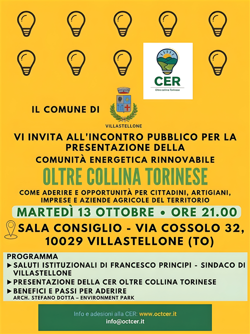 Oltre Collina Torinese- Comunità energetica rinnovabile